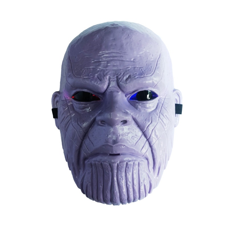 Topeng Karakter Marvel Thanos Dengan Lampu LED Untuk Cosplay Halloween