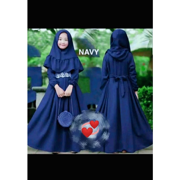 gamis anak perempuan (delisha)