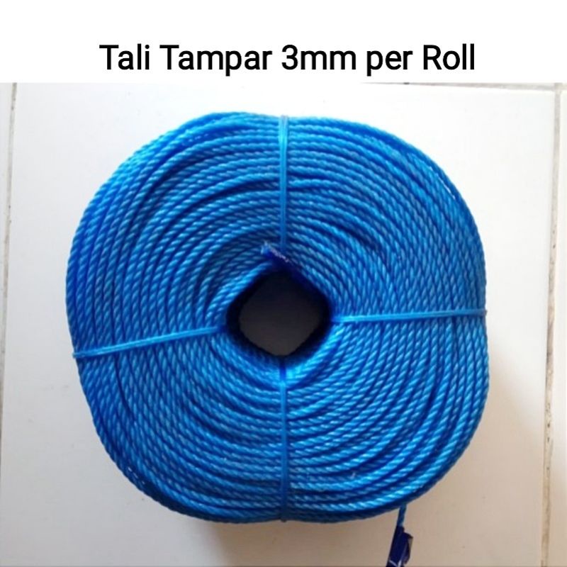 

Tali Tampar Plastik 3mm per Roll / Tali ikat , Tali Tambang , Tali Jemuran 3 mm