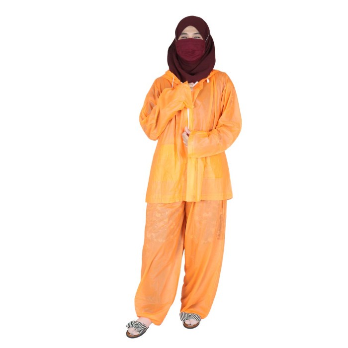 Jas Hujan Setelan Celana PVC Murah / Raincoat  Unisex Tap Tap