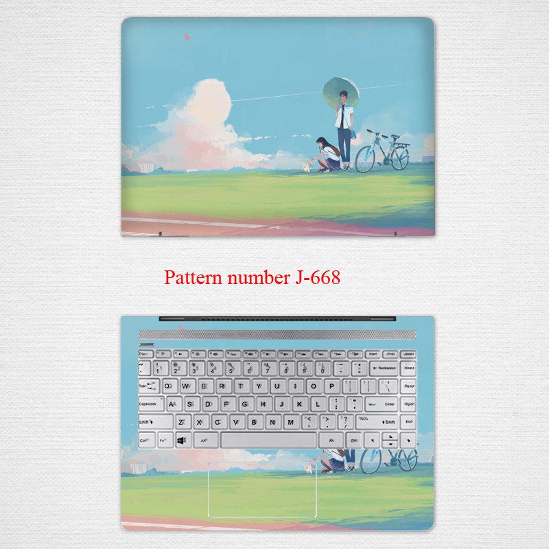 Stiker Film Pelindung Layar Motif Kartun Anime Untuk Huawei MateBook D14 NbDE-WFE9 14 Inch 2022