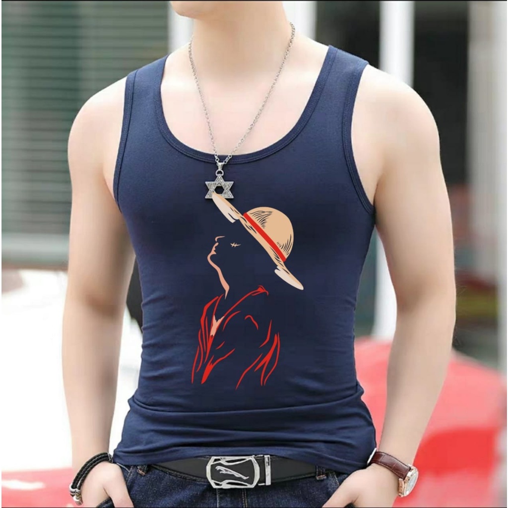 Bisa COD / Asgard777 - Singlet LUFFY TPI / kaos singlet / kaos santai