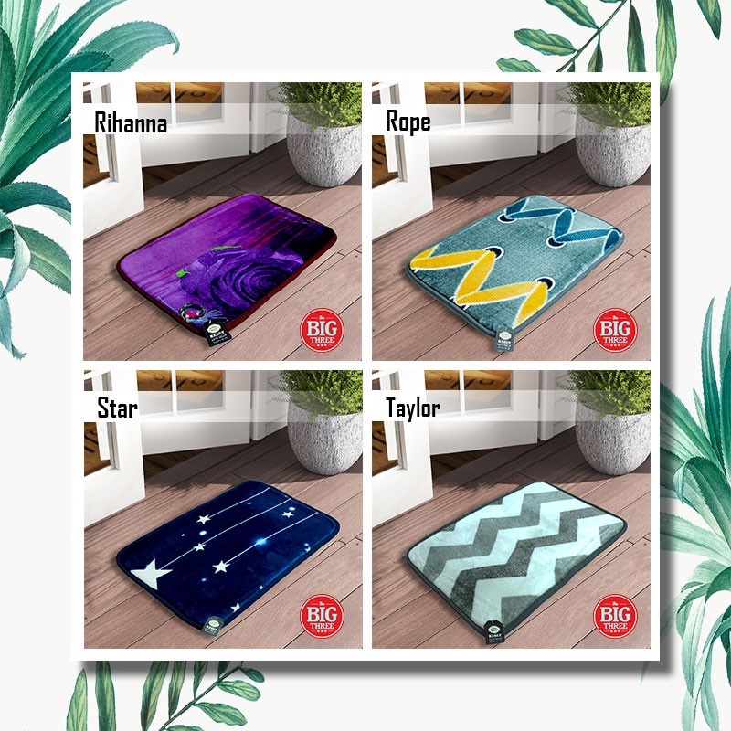 Vallery Quincy Keset EMBOSS Microfiber motif Minimalis Kiara Ameta Atlas Austin Dalton