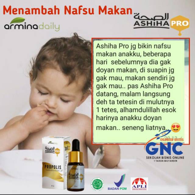 

Menambah nafsu makan anak | menjaga nutrisi anak | Propolis ASHIHA PRO