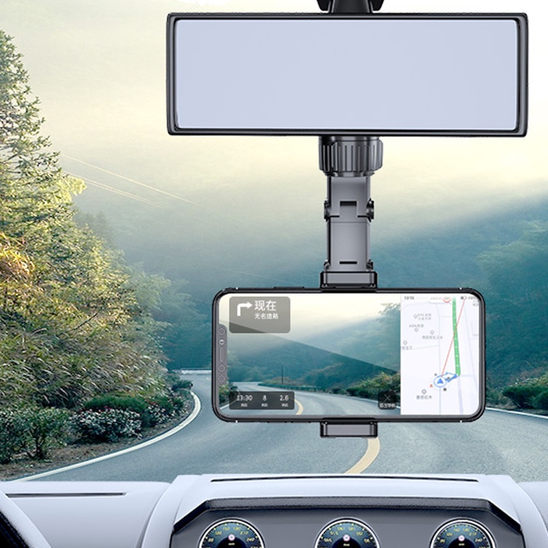 Phone Holder Mobil 7 IN 1 Car Holder penahan handphone fleksibel putar Dudukan Penjepit penyangga Hp universal di meja rak gagang pintu bangku tengah belakang rearview mirror mobil  kuat rapi Stand Henpon NB55N