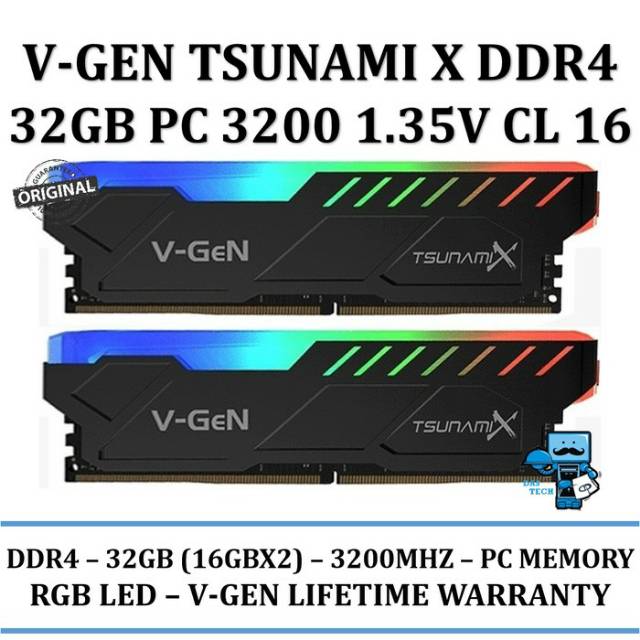 V Gen Tsunami x DDR4 32GB PC 3200