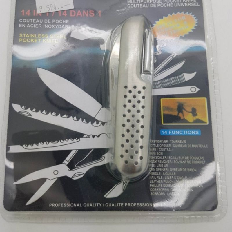 pisau lipat multitools 14 in 1 pisau outdoor import murah