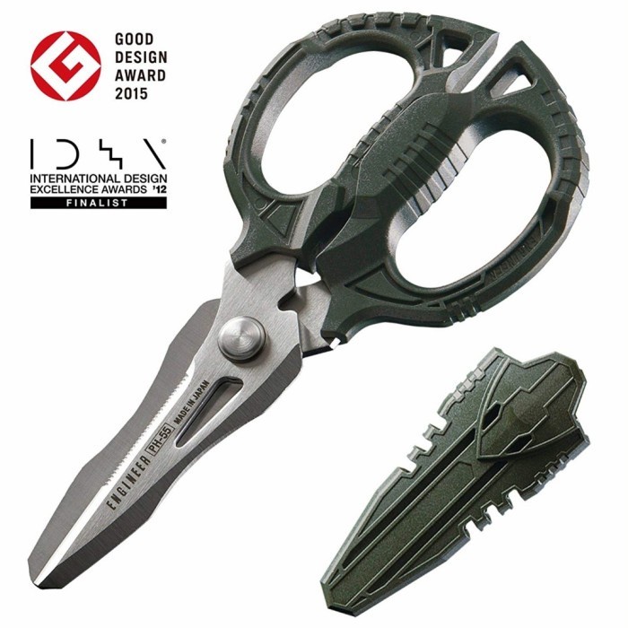 

Gunting Multifungsi PH-55 Engineer Combination Scissors GT - Hijau