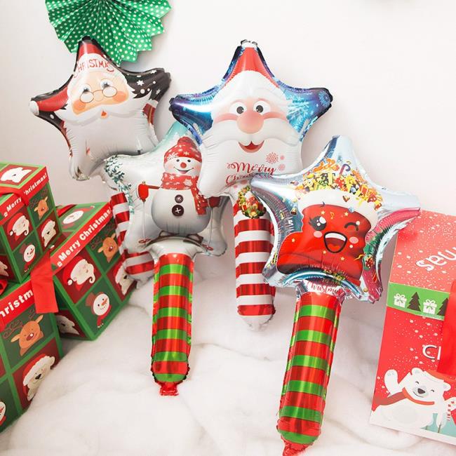 [Harga Grosir]Balon Foil Tiup Bentuk Snowman Ukuran 24 Inch Untuk Dekorasi Natal/Hot Sale