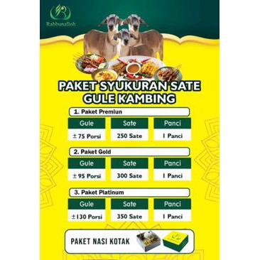 

paket aqiqah syukuran sate gule kambing