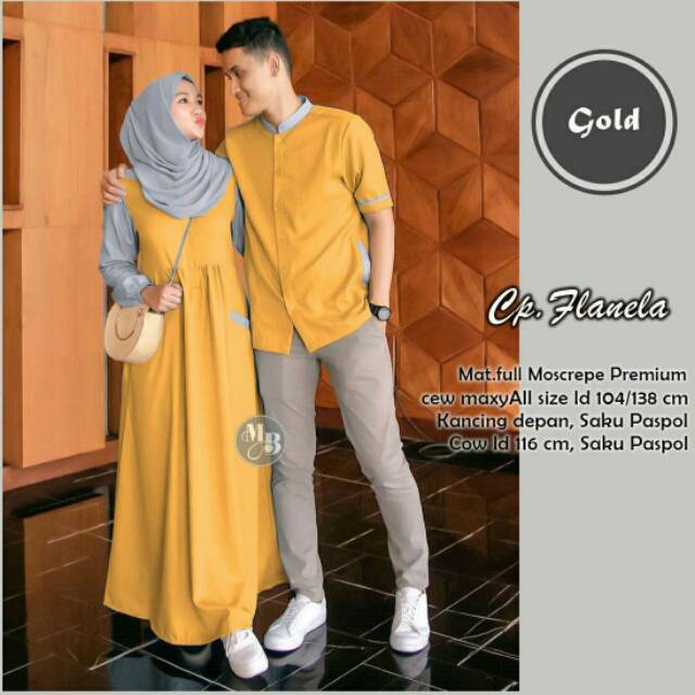 COUPLE GAMIS FLANELA ORI COUPLE MOSCREPE