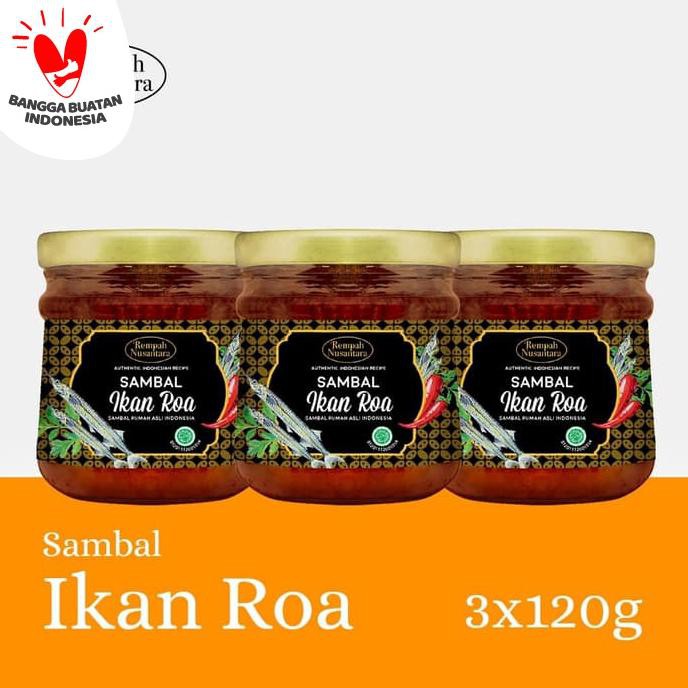 

Diskon REMPAH NUSANTARA SAMBAL IKAN ROA 3 BOTOL JAR X 120GR Big Sale
