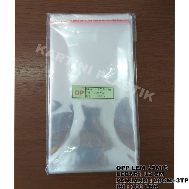 

Plastik OPP LEM 12x20