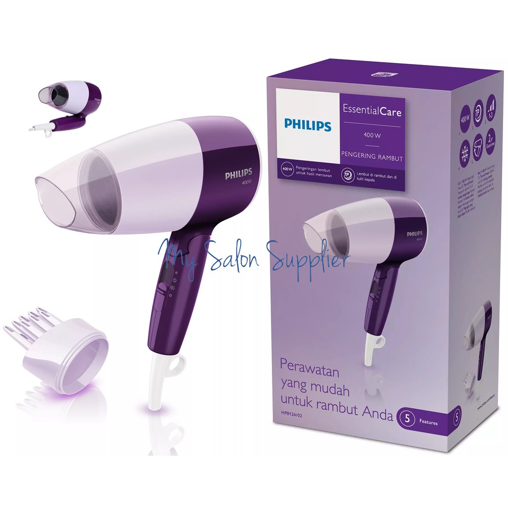 Philips Hair Dryer Lipat 400 Watt 8126