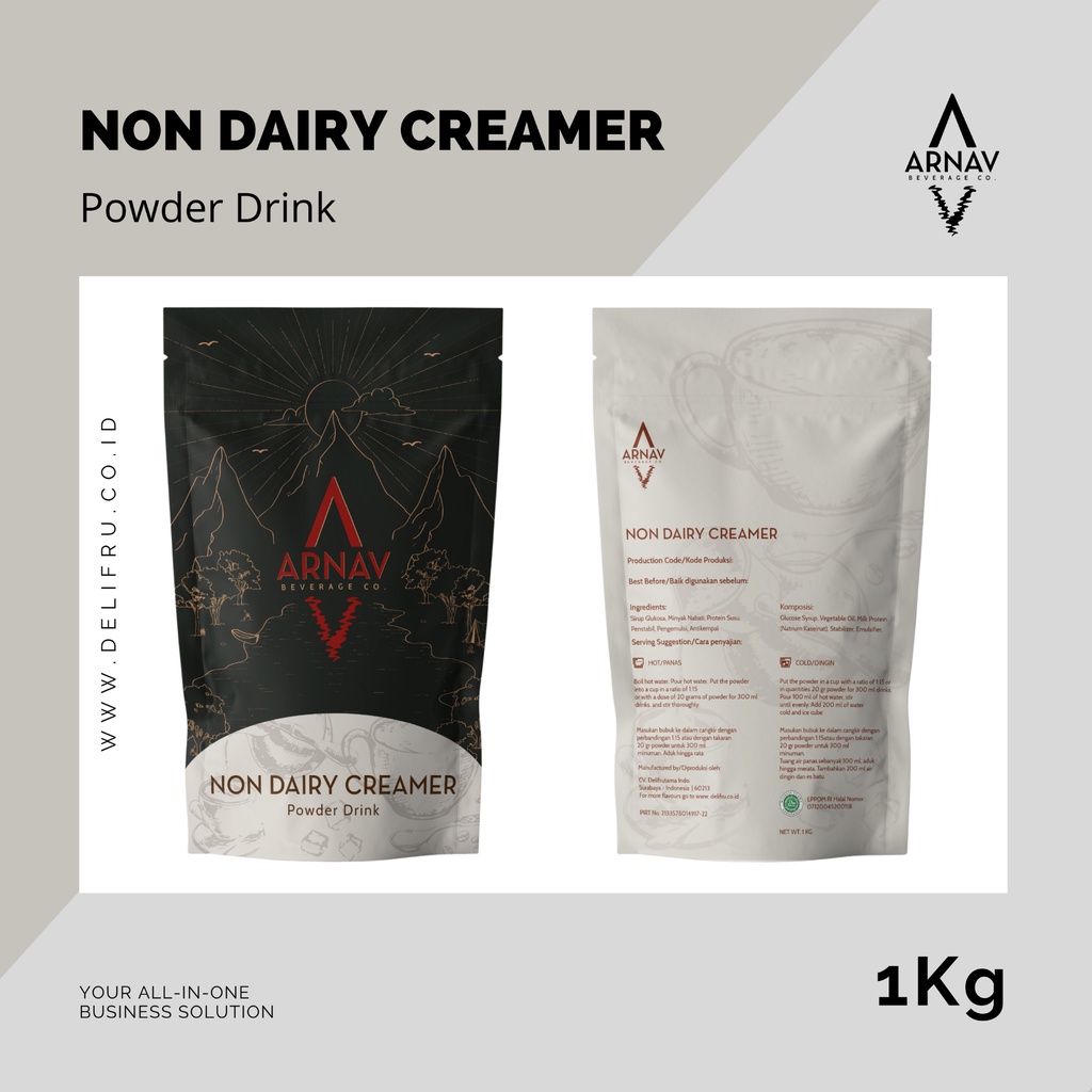 Powder Drink Non Dairy Creamer Arnav 1 Kg - Bubuk Krimer Nabati Premium