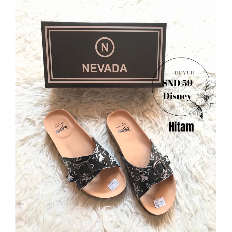 11.11 SALE : Sandal Disney Puyuh SALE Fashion Cewek Casual Terbaru Sendal Gasper Slip On Japit disney puyuh sandal wanita