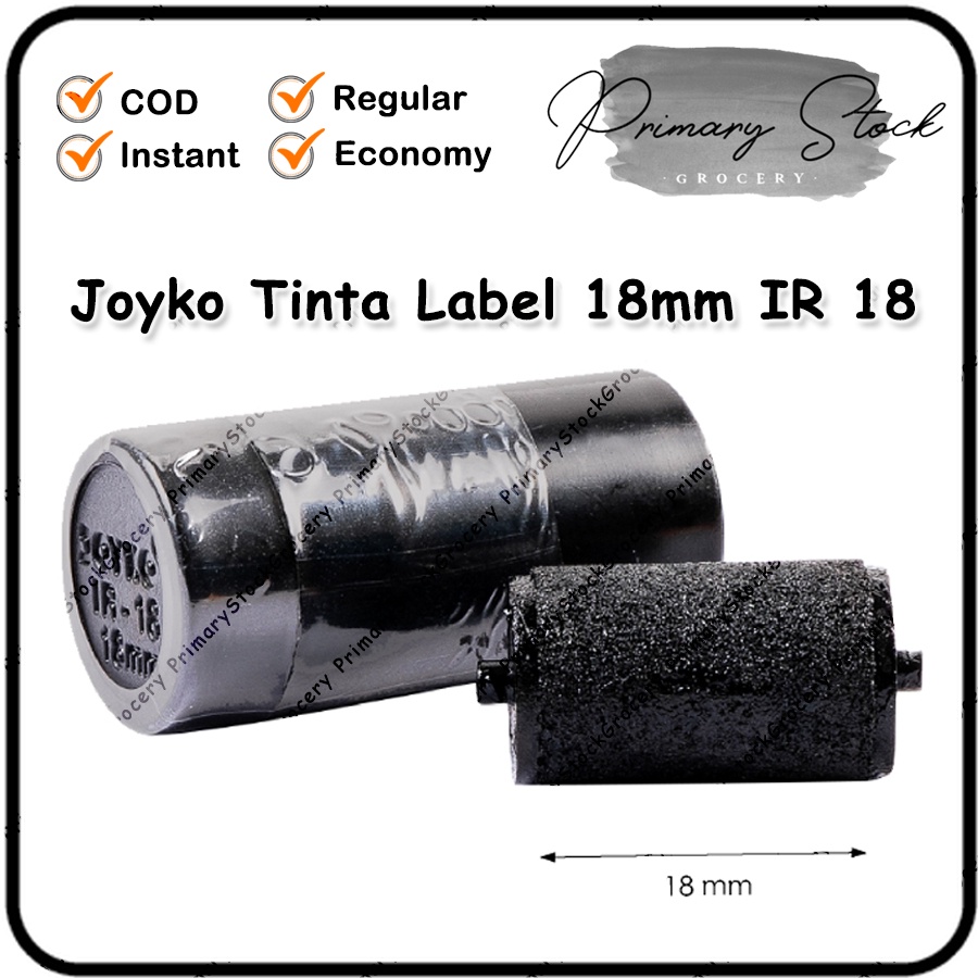 

Tinta Label Harga Joyko Ink Roller IR 18 IR18 18 mm 18mm untuk Labeller MX-6600