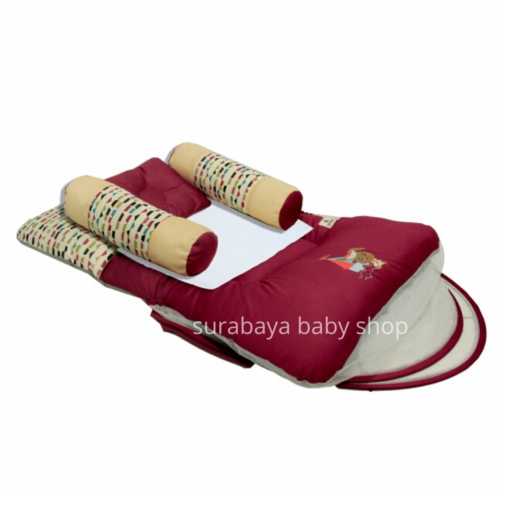 CINTAKA KASUR BAYI DAKRON SERI SAILOR + KELAMBU BORDIR TCK2343