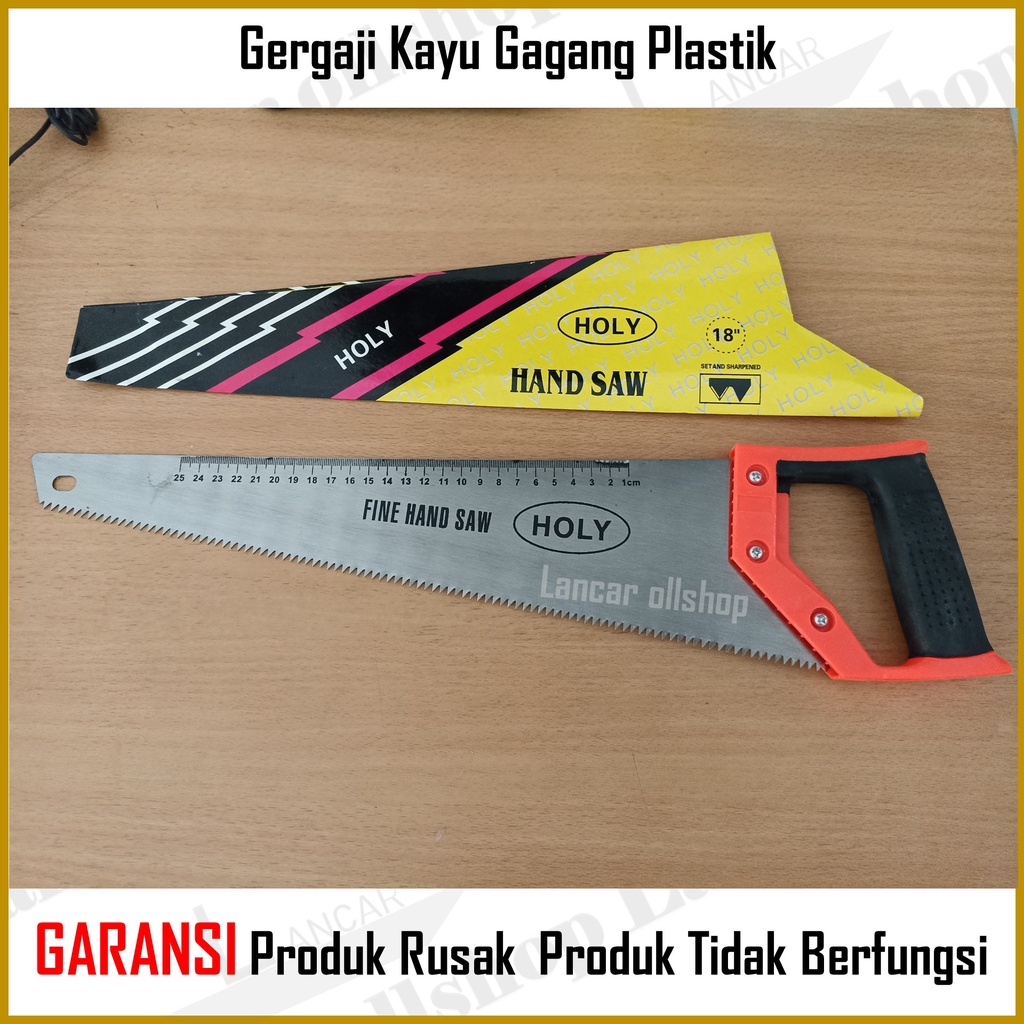 Gergaji Kayu gagang plastik 18 inch / Gergaji Tukang / Gergaji  Murah