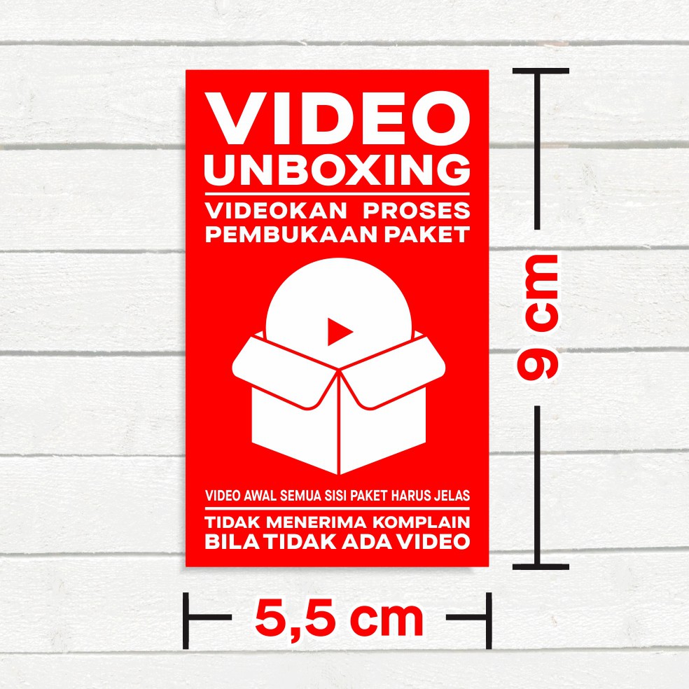 Jual Stiker Pengiriman Online Shop Sticker Label Video Unboxing X