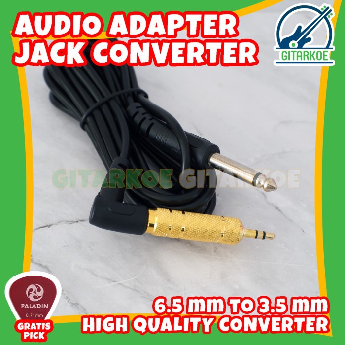 Converter Audio Jack 6.5mm to 3.5mm Adapter Jack Speaker High Quality