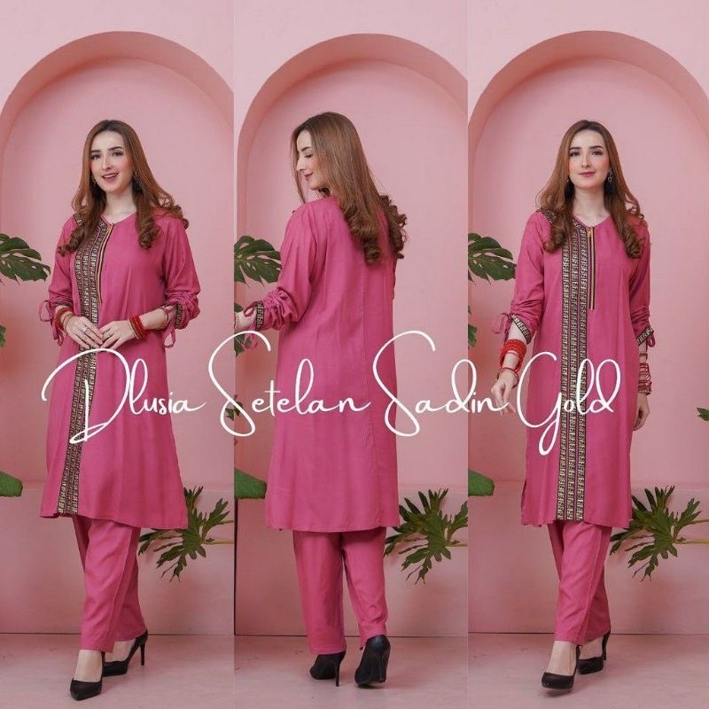 Setelan Wanita Sadin Dlusia Jumbo Set | Rayon Premium | JUMBO  | SETELAN PIYAMA | PREMIUM QUALITY | COD