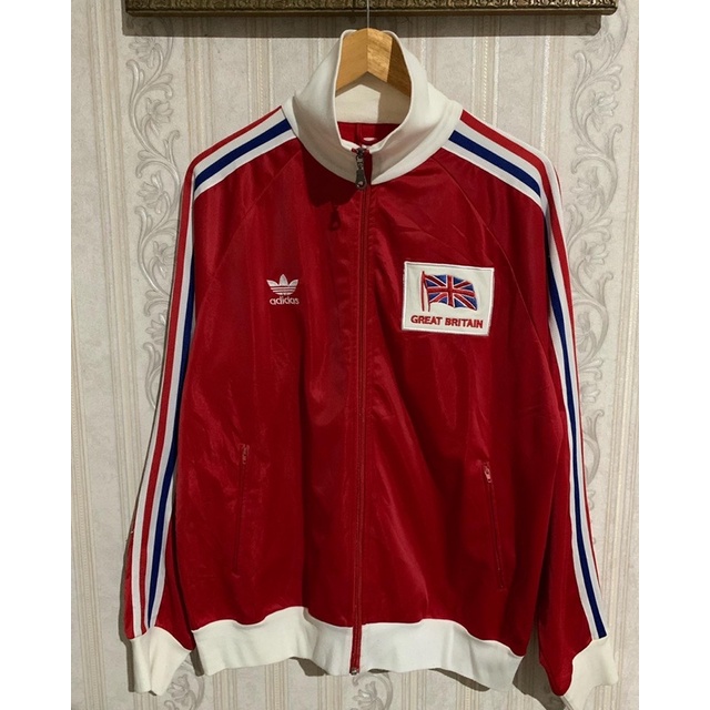 jaket adidas great britain tracktop