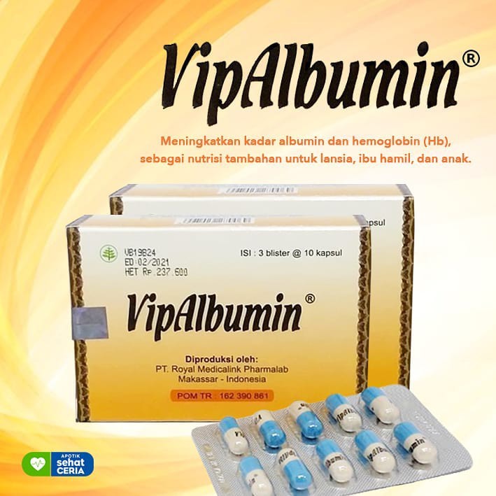 VIPALBUMIN BOX 30 KAPSUL