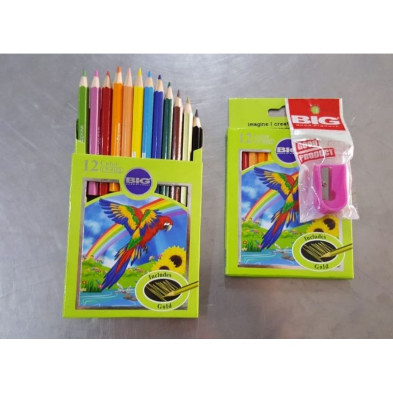 

Pensil 12 warna BIG CP-8102 pendek
