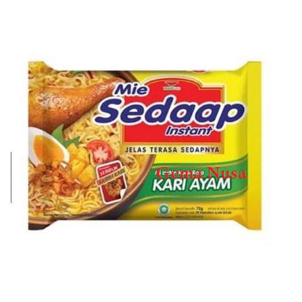 

Mie Sedaap Instan Mi Kuah Rasa Kari Ayam Mie Instan 72G