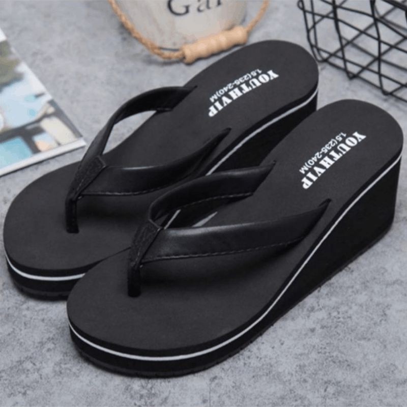 Sandal Wanita Wedges Jepit Veronica 4cm