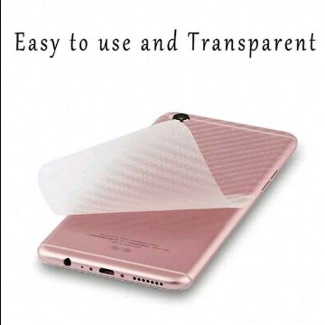 GARSKIN Sticker Carbon Infinix Smart HD 2021 6.1 Inchi Skin Carbon Transparan Fiber Protection Back