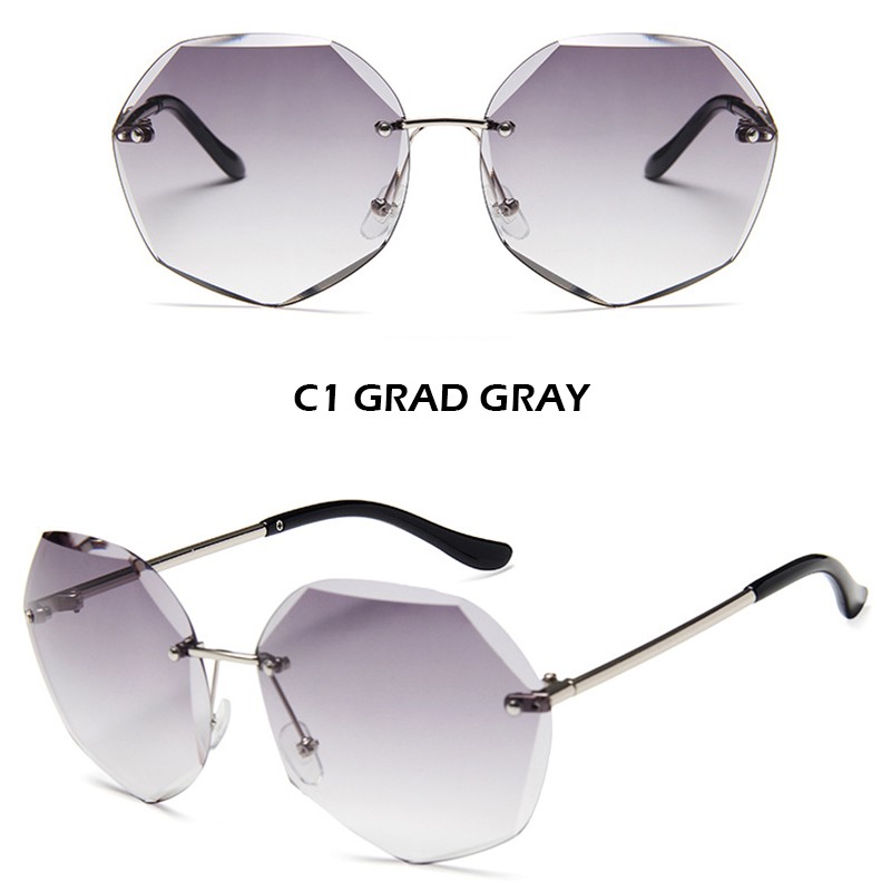 (YUZHU) Bayar di Tempat Korean Trendy Candy Color Bulat Kacamata Hitam Wanita/Pria Sunglasses