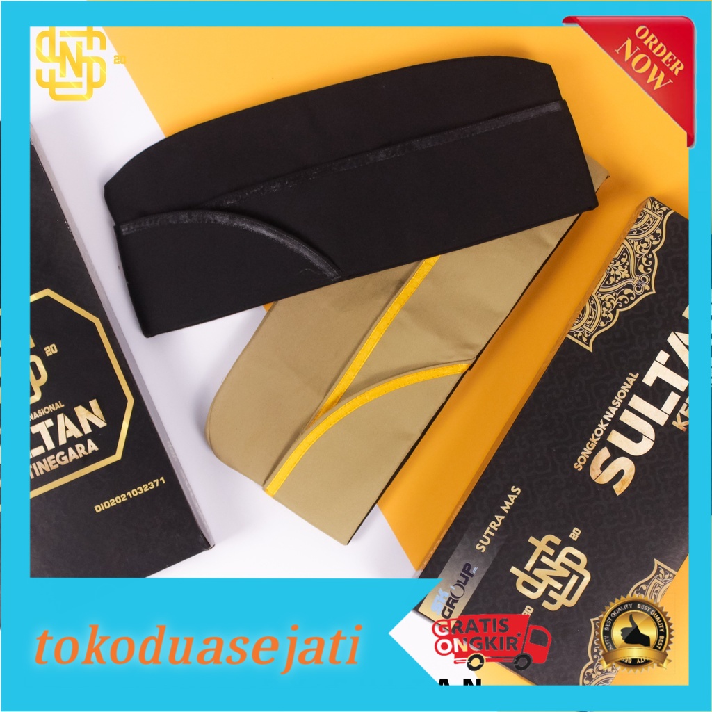 PromoTOPI MUT ASN PNS Mut Pegawai Warna Hitam dan Coklat Peci Veteran lis Hitam lis Coklat lis Kunin