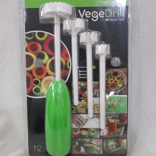 VegeDrill Alat Melubangi Buah Buahan Sayuran/The Perfect Corer For Stuffed Vegetable