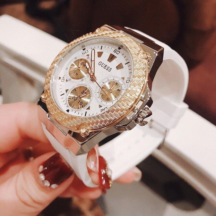 Jam Tangam Wanita Merk Guess Zena Original Terbaru 2019 Rubber Freeyes Shopee Indonesia