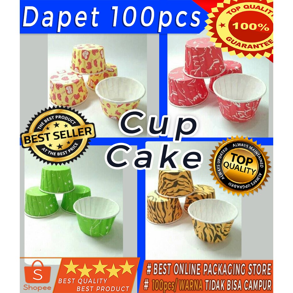 CUP CAKE / PAPER CUPCAKE MOTIF / CAKE CASE MOTIF ( 100PCS )