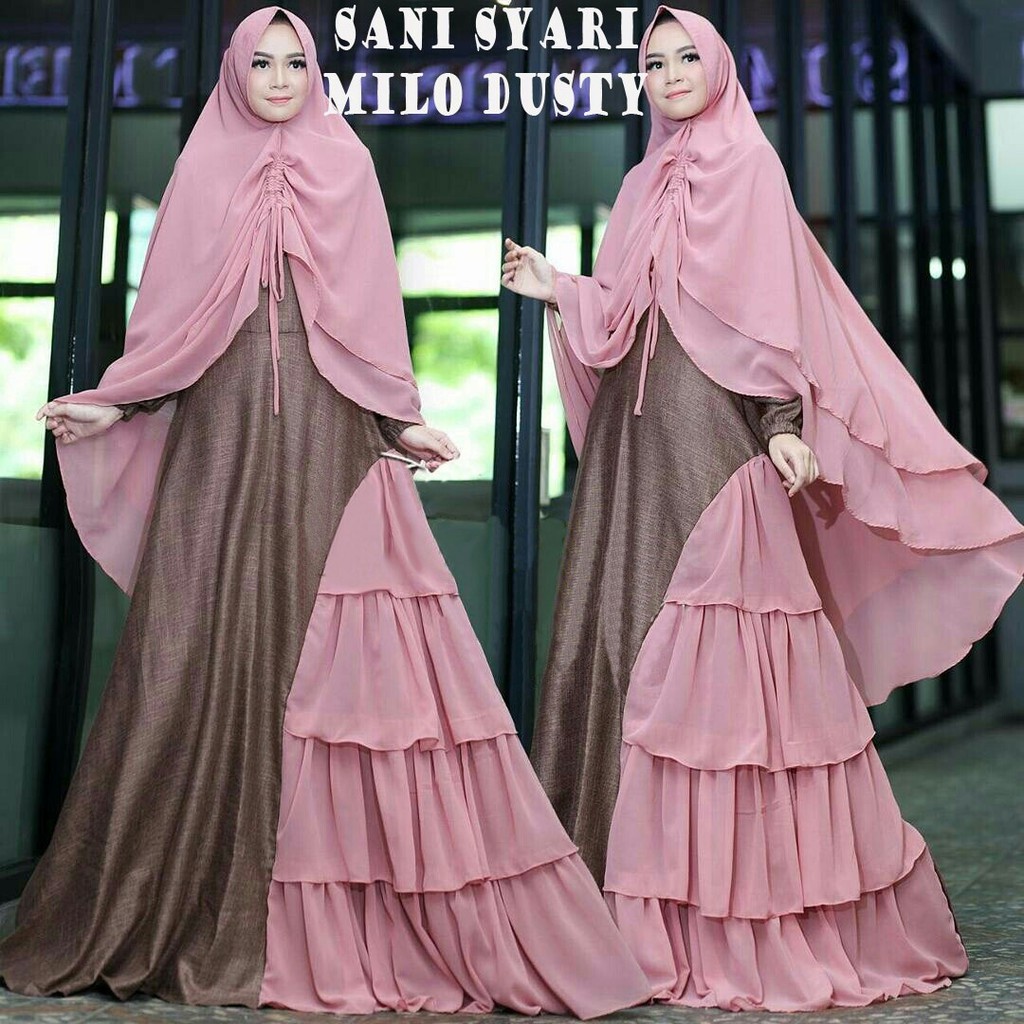 [SANI SYARI Milo Dusty AK] gamis wanita misbie milo dusty