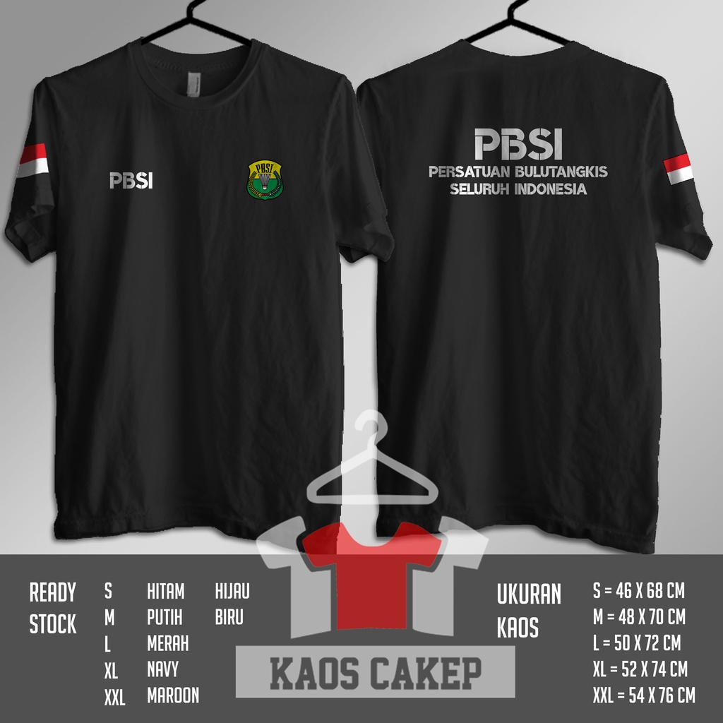 Kaos Baju PBSI Persatuan Bulutangkis Seluruh Indonesia Kaos Distro