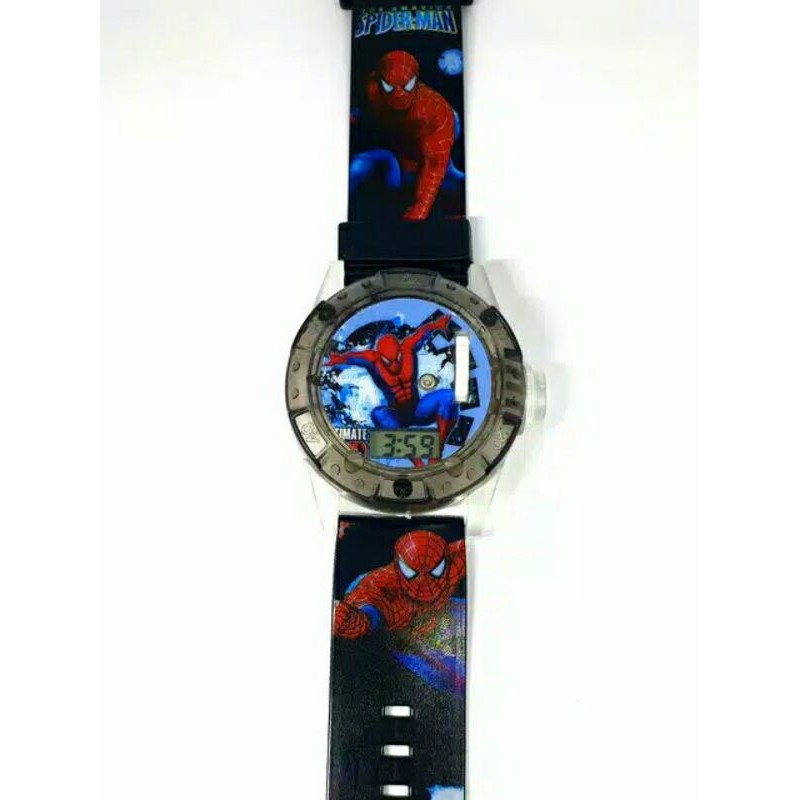 Jam Tangan Anak Proyektor Spiderman