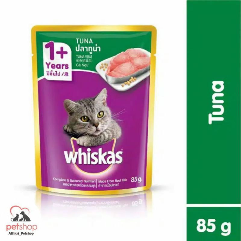 Whiskas Makanan Kucing Basah Rasa Tuna Adult (Wetfood) Whiskas Store