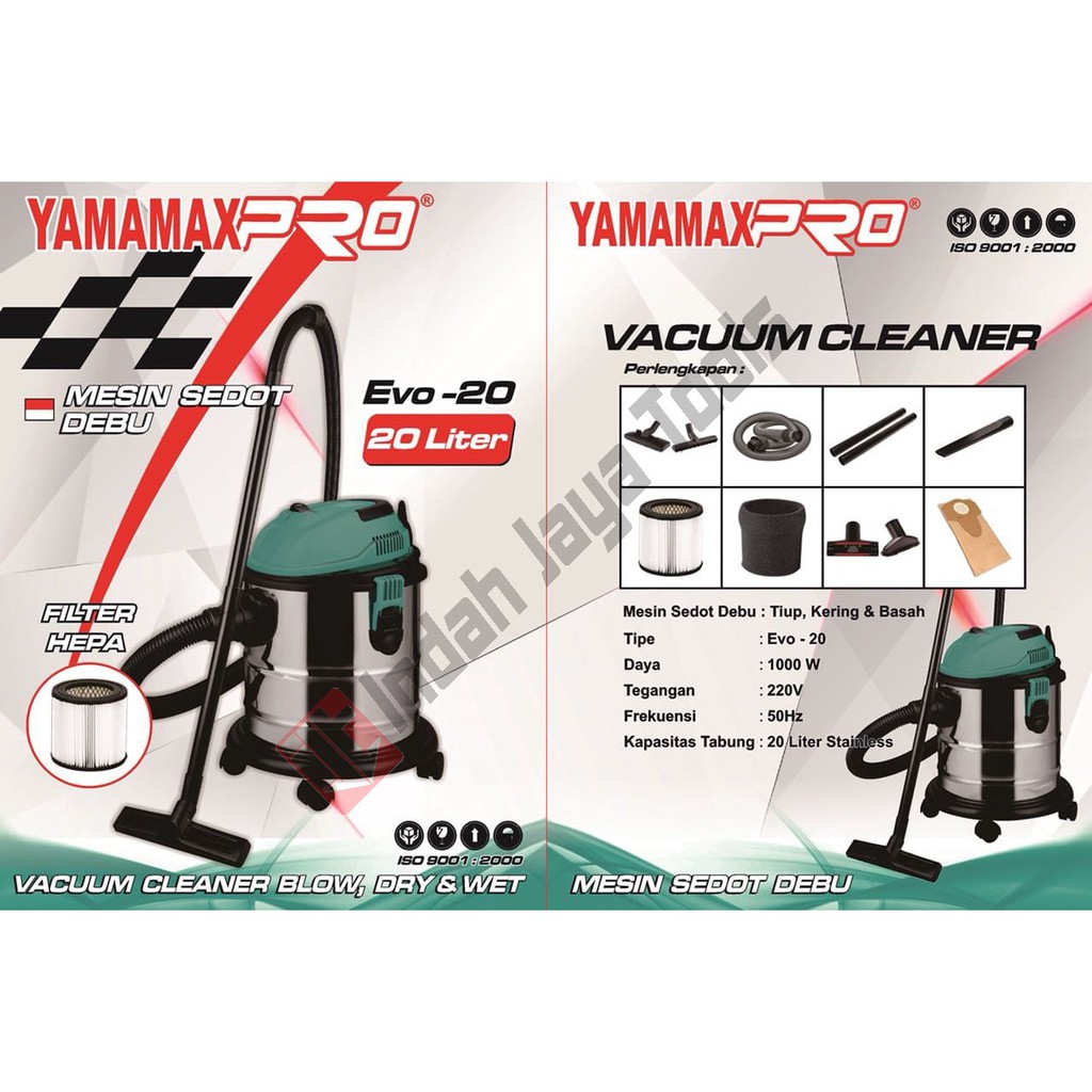 YAMAMAX PRO Vacuum Cleaner 20 L - Penyedot Sedot Debu Vacum