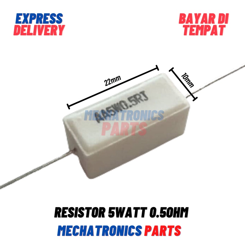 [PAS-9050] RESISTOR 5 WATT 0,5OHM