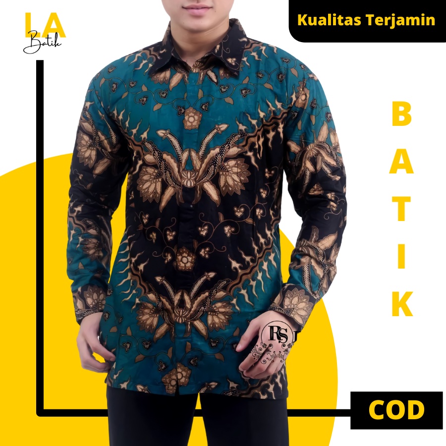 Baju Batik Pria Lengan Panjang Modern Anak Muda Premium Batik Pekalongan Pria Lengan Panjang Modern 