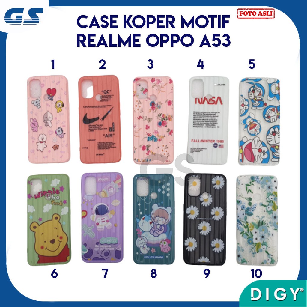 Casing OPPO A53 A32 C11 C12 C15 C3 A52 A72 A92 A11K A12 A5S A7 A1K C2 C25 C21 Koper Case Karakter