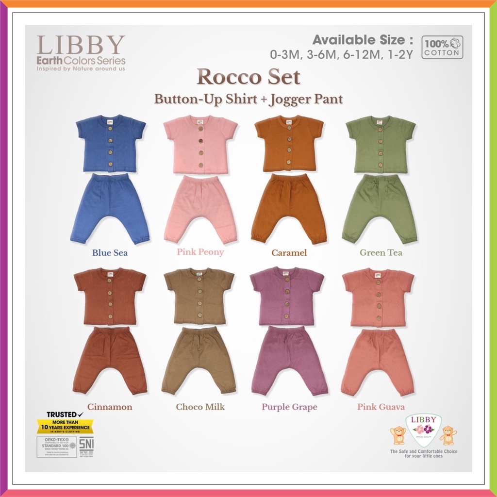 ❤ Fashionbabies ❤ [ TERBARU ] LIBBY ROCCO EARTH SERIES | SETELAN OBLONG PENDEK CELANA PANJANG