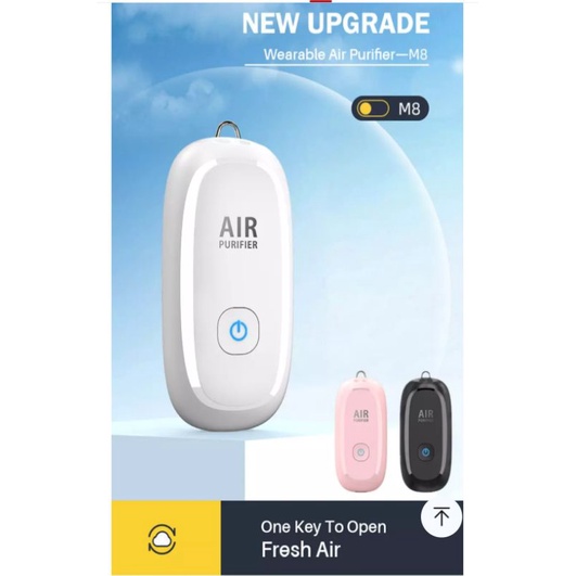 aolon air purifier M8 / personal air purifier / kalung pembersih udara