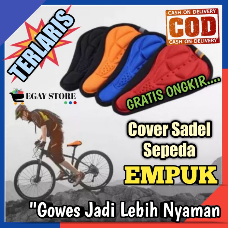 [Bayar DiTempat] Bantalan Jok Sadel Sepeda Empuk 3D / Gel Pad Saddle Bike Skotlet Reflektif Terbaru