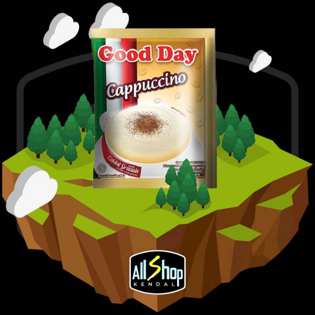 

Good Day rasa CAPPUCCINO Kopi Italia kemasan Sachet dengan Coklat Granul