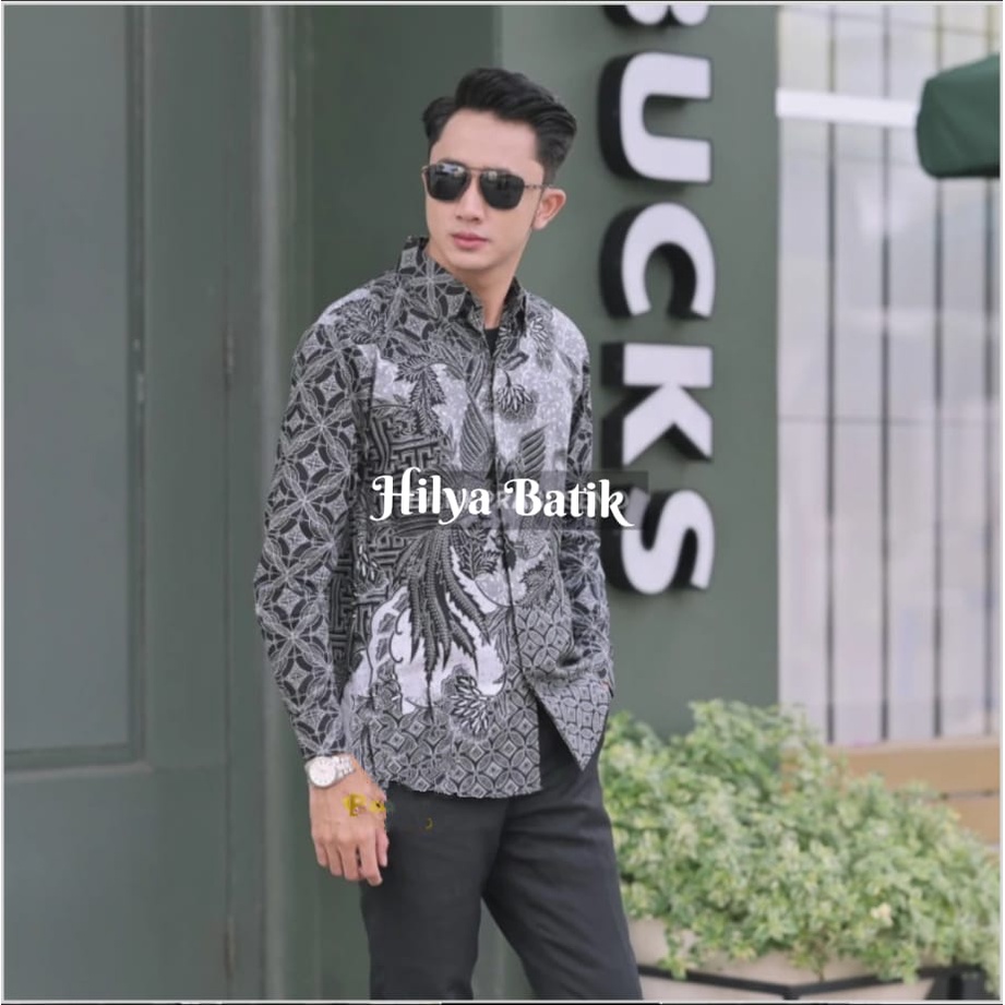 PRAHASTA KEMEJA BATIK PRIA SLIM FIT LENGAN PANJANG FULL FURING BAGUS